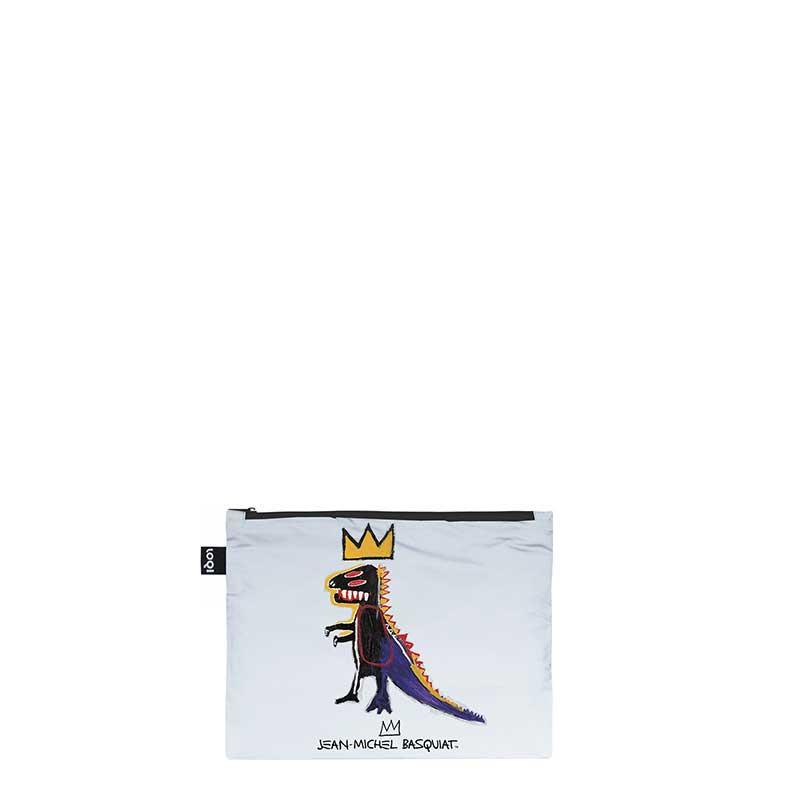 ポーチセット LOQI ローキー Zip Pockets Reflective Jean-Michel Basquiat ジャン-ミッシェル・バスキア/クラウン、ペッツ ディスペンサー、アンタイトル | LOQI | 03