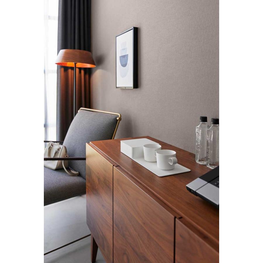 ホテルライク tower タワー 収納ボックス付きトレー ティーセット 蓋付き ラグジュアリー 山崎実業 正規品 10795 ホワイト | tower | 02