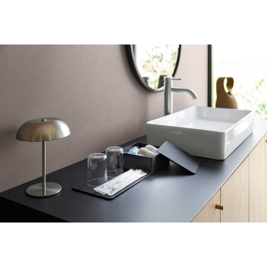 ホテルライク tower タワー 収納ボックス付きトレー ティーセット 蓋付き ラグジュアリー 山崎実業 正規品 10796 ブラック | tower | 03