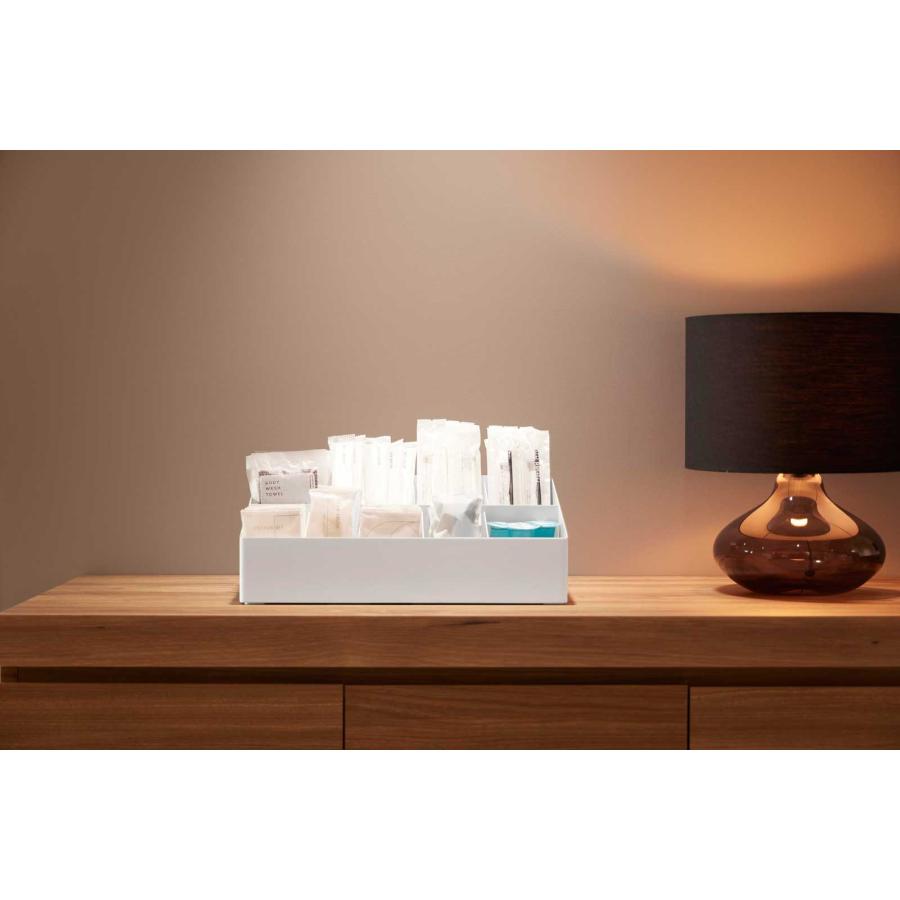 ホテルライク tower タワー アメニティバーボックス 仕切り付き ホテル用品 ラグジュアリー 山崎実業 正規品 10773 ホワイト | tower | 02