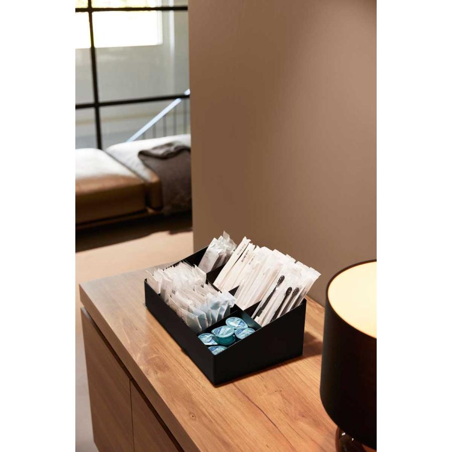 ホテルライク tower タワー アメニティバーボックス 仕切り付き ホテル用品 ラグジュアリー 山崎実業 正規品 10774 ブラック | tower | 03
