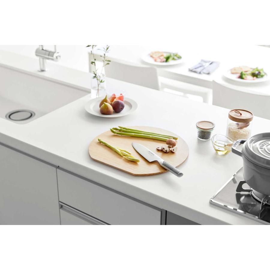 まな板 tosca トスカ まな板 丸型 L 大判サイズ 大きめ 竹製 D型 カッティングボード 山崎実業 正規品 10647 | 山崎実業 | 02