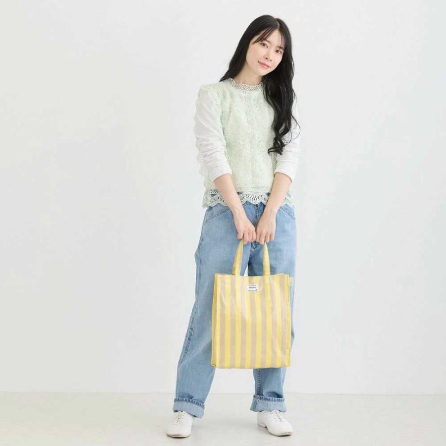 2026新作 トートバッグ ROOTOTE ルートート EU.アーキャトル.ラミネート-W ストライプ レディース レッスンバッグ トート バッグ 正規品 サックス・ホワイト | ROOTOTE | 02