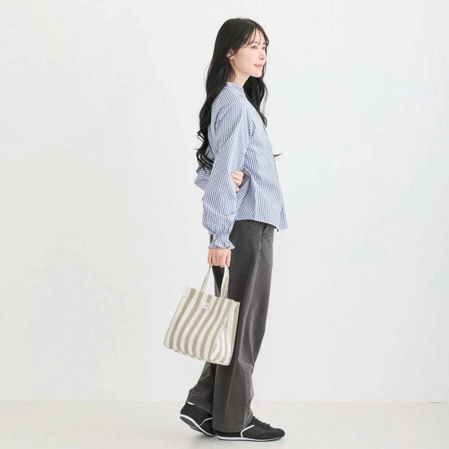 2026新作 トートバッグ ROOTOTE ルートート EU.スクエア.ラミネート-W ストライプ レディース 小さめ トート バッグ 正規品 イエロー・ベージュ | ROOTOTE | 02