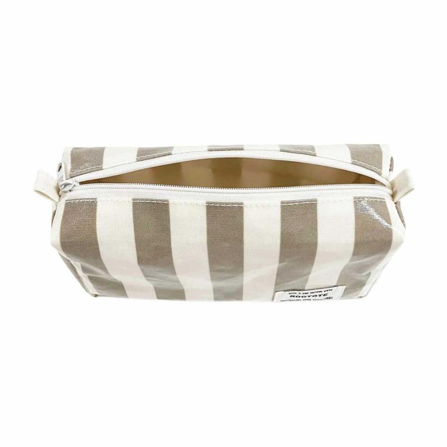 2026新作 ポーチ ROOTOTE ルートート WR.ポーチ.ラミネート-W 化粧ポーチ 旅行ポーチ 立体型 正規品 イエロー・ベージュ | ROOTOTE | 02