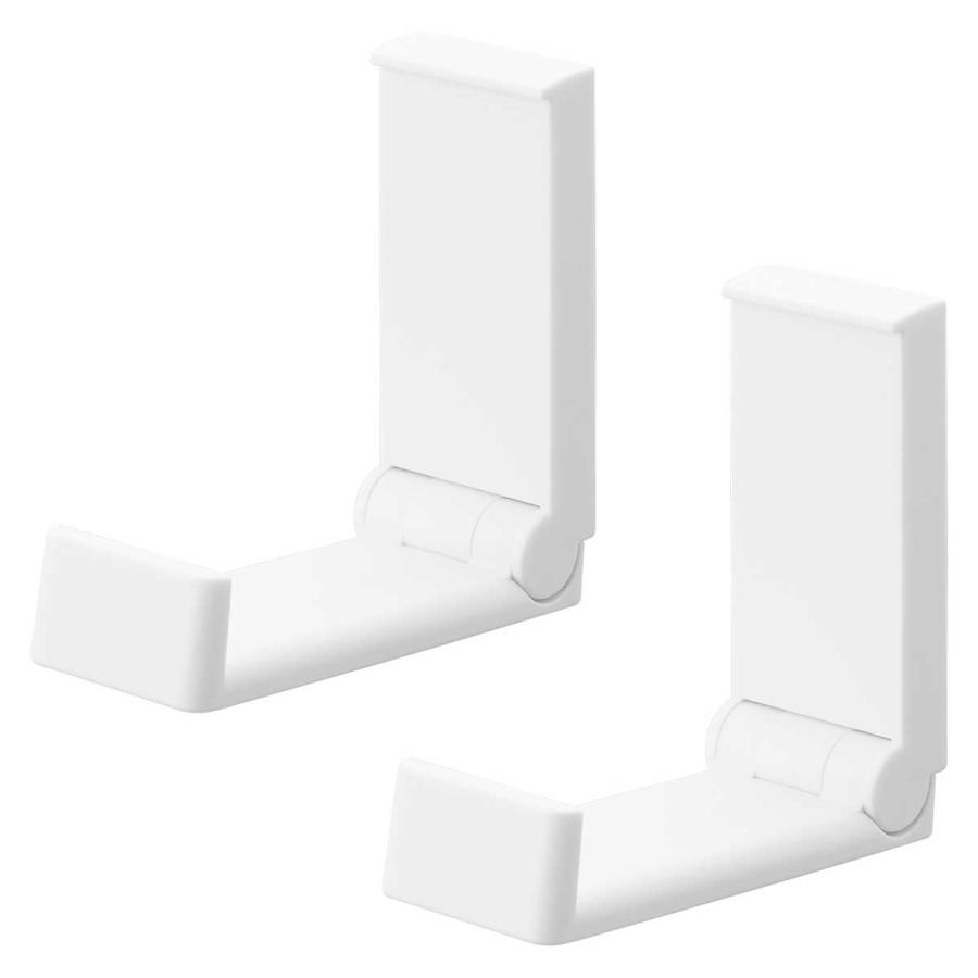 コートハンガー tower タワー 壁付け折り畳みフック 2個組 コートフック 帽子フック コートフック コート掛け 山崎実業 正規品 10551 ホワイト | tower | 01