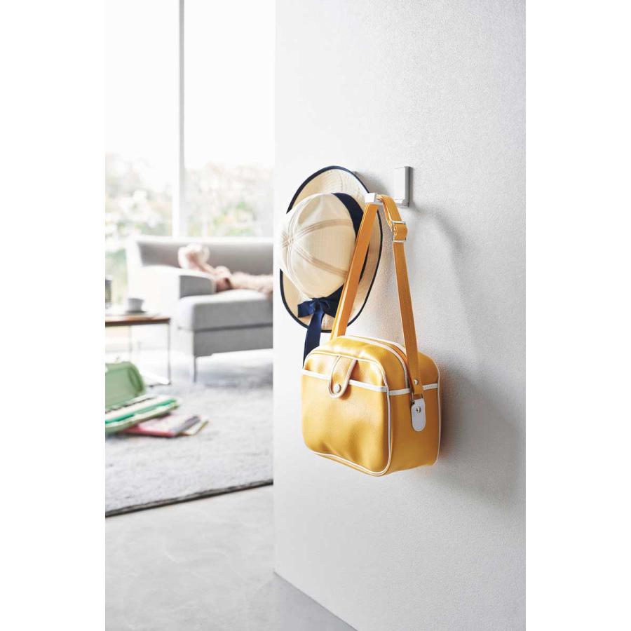 コートハンガー tower タワー 壁付け折り畳みフック 2個組 コートフック 帽子フック コートフック コート掛け 山崎実業 正規品 10551 ホワイト | tower | 04