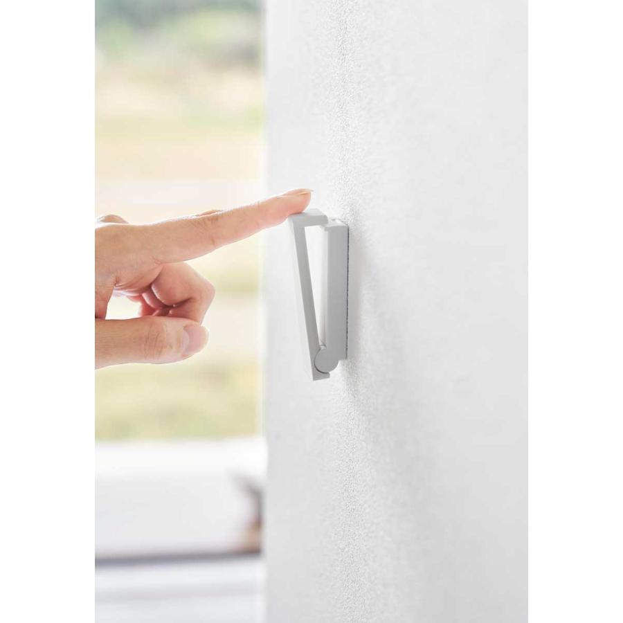 コートハンガー tower タワー 壁付け折り畳みフック 2個組 コートフック 帽子フック コートフック コート掛け 山崎実業 正規品 10551 ホワイト | tower | 05