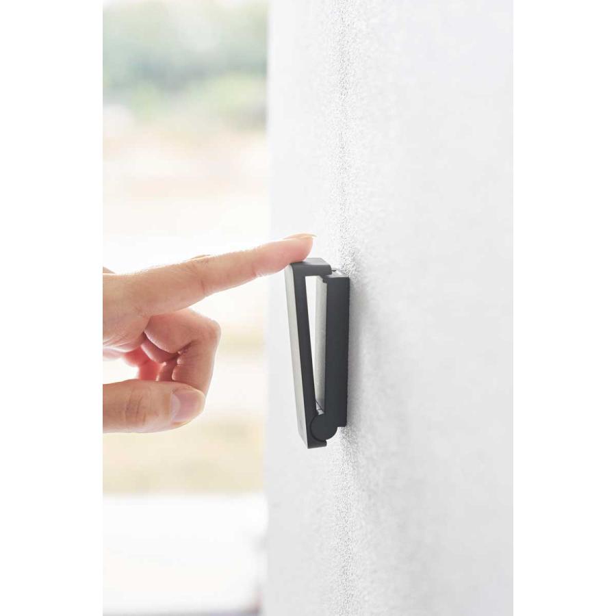 コートハンガー tower タワー 壁付け折り畳みフック 2個組 コートフック 帽子フック コートフック コート掛け 山崎実業 正規品 10552 ブラック | tower | 05