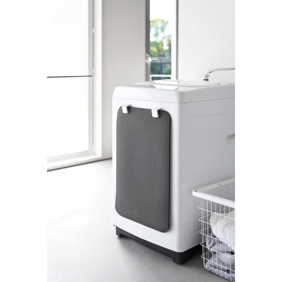 バスマットホルダー tower タワー マグネットバスマット&タオルホルダー 2個組 マグネット収納 バスマットスタンド 山崎実業 正規品 10612 ホワイト | tower | 02