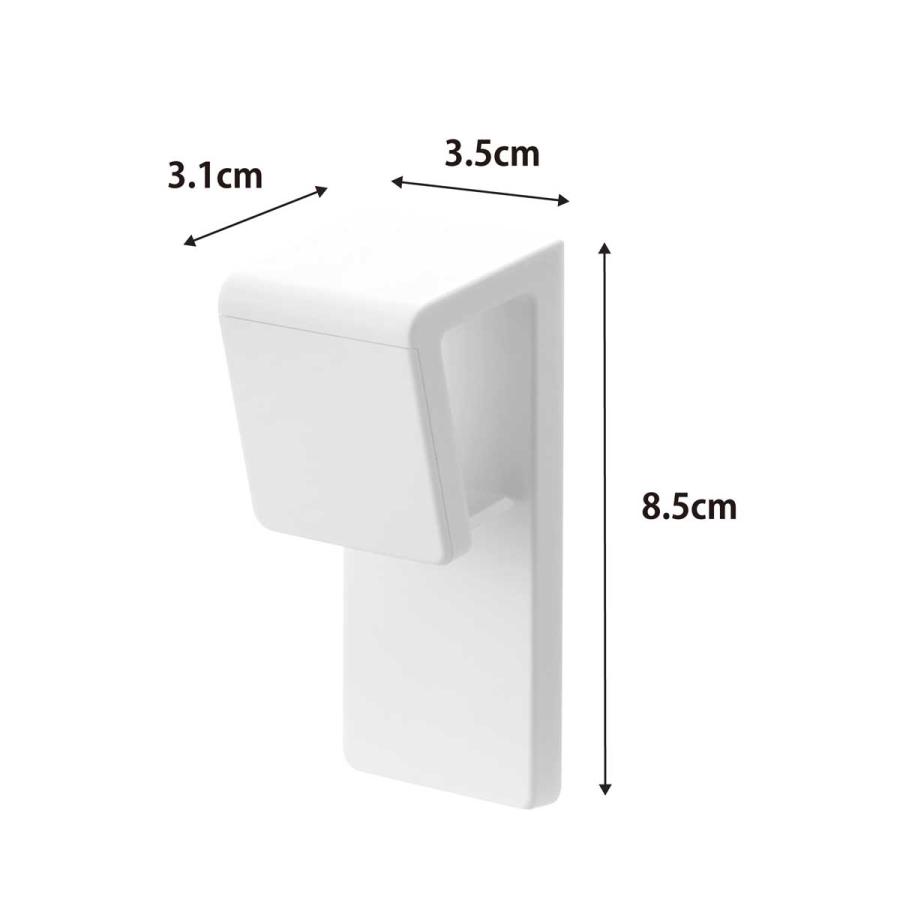 バスマットホルダー tower タワー マグネットバスマット&タオルホルダー 2個組 マグネット収納 バスマットスタンド 山崎実業 正規品 10612 ホワイト | tower | 07