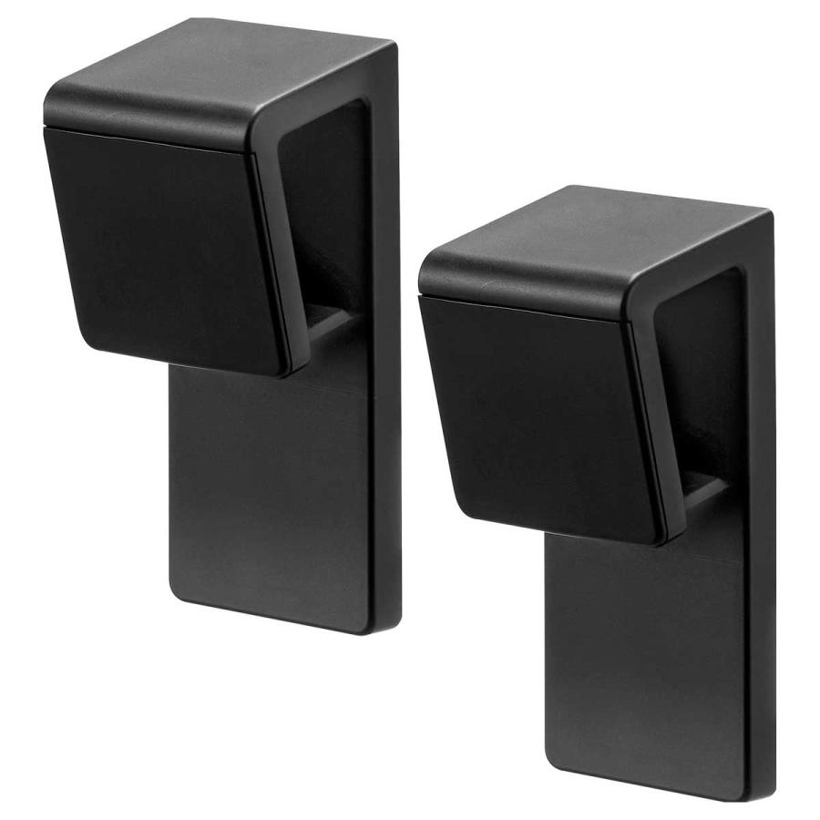 バスマットホルダー tower タワー マグネットバスマット&タオルホルダー 2個組 マグネット収納 バスマットスタンド 山崎実業 正規品 10613 ブラック | tower | 01