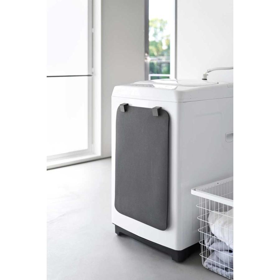 バスマットホルダー tower タワー マグネットバスマット&タオルホルダー 2個組 マグネット収納 バスマットスタンド 山崎実業 正規品 10613 ブラック | tower | 02