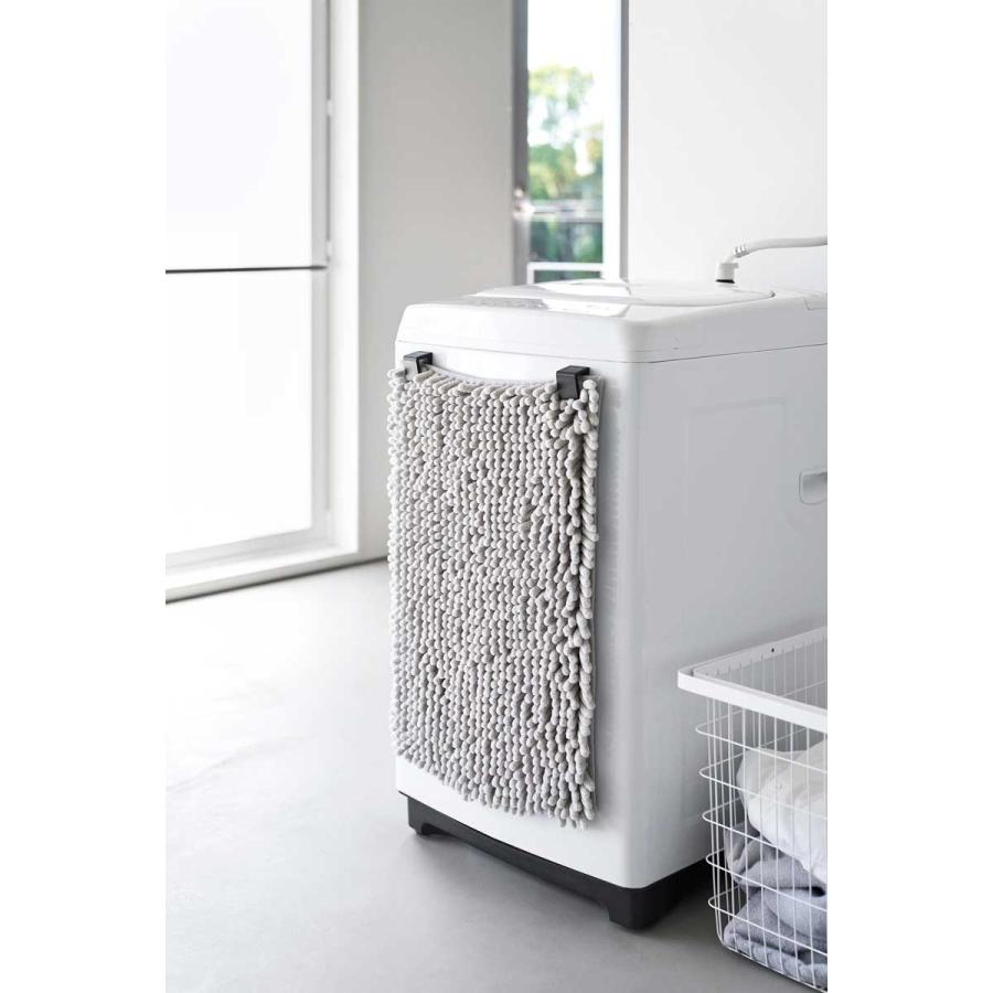 バスマットホルダー tower タワー マグネットバスマット&タオルホルダー 2個組 マグネット収納 バスマットスタンド 山崎実業 正規品 10613 ブラック | tower | 04