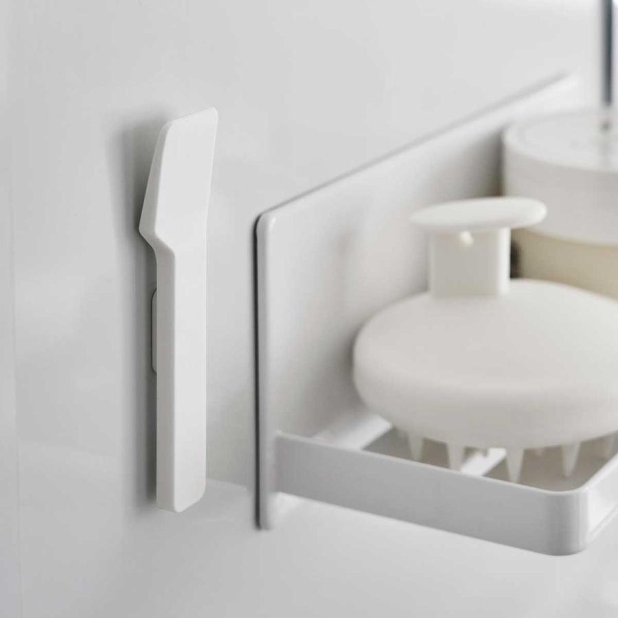 スパチュラ tower タワー マグネットスパチュラ 化粧品用 ミニサイズ シリコン ヘラ 山崎実業 正規品 10729 ホワイト | tower