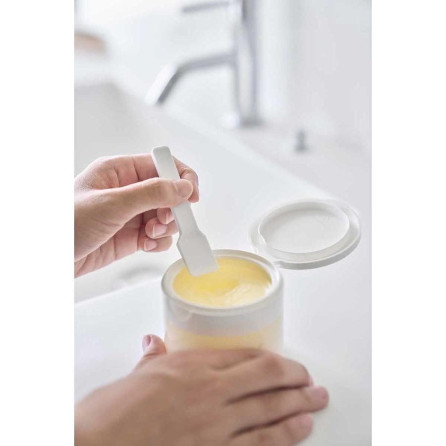 スパチュラ tower タワー マグネットスパチュラ 化粧品用 ミニサイズ シリコン ヘラ 山崎実業 正規品 10729 ホワイト | tower | 03