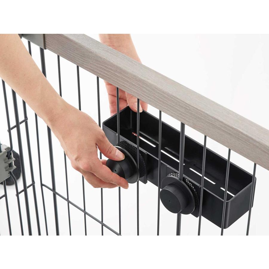 ペット用品 nooks ヌークス ペットケージに取り付けるバスケット S かご カゴ 犬用 猫用 山崎実業 正規品 10457 ブラック | 山崎実業 | 03