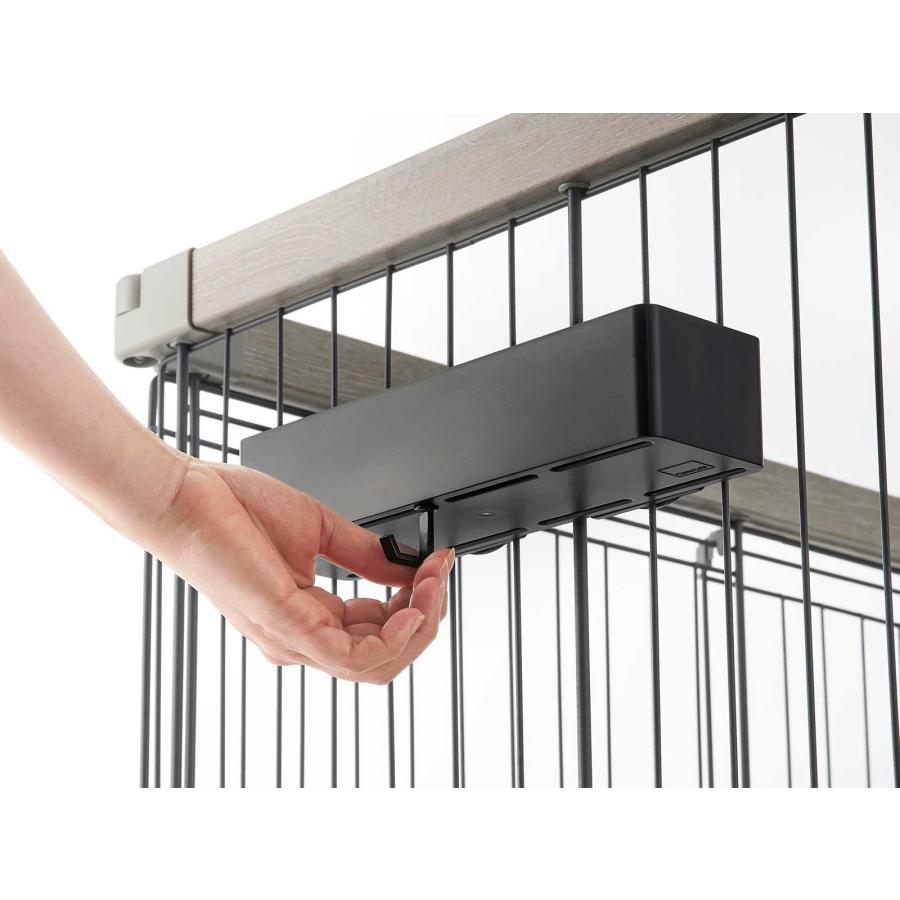 ペット用品 nooks ヌークス ペットケージに取り付けるバスケット S かご カゴ 犬用 猫用 山崎実業 正規品 10457 ブラック | 山崎実業 | 04