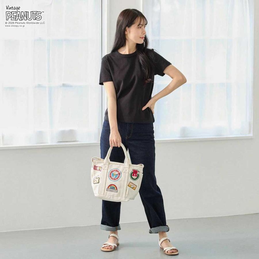 2026新作 スヌーピーバッグ ROOTOTE ルートート IP.デリ.シシュウ.ピーナッツ-0Y レディーストート 刺繍 スヌーピーグッズ トートバッグ 正規品 サックス | ROOTOTE | 02