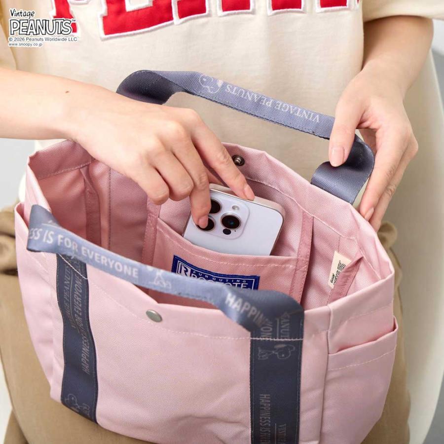 スヌーピーバッグ ROOTOTE ルートート IP.デリ.ピーナッツ-1D レディーストート スヌーピーグッズ トートバッグ 正規品 ピンク | ROOTOTE | 06