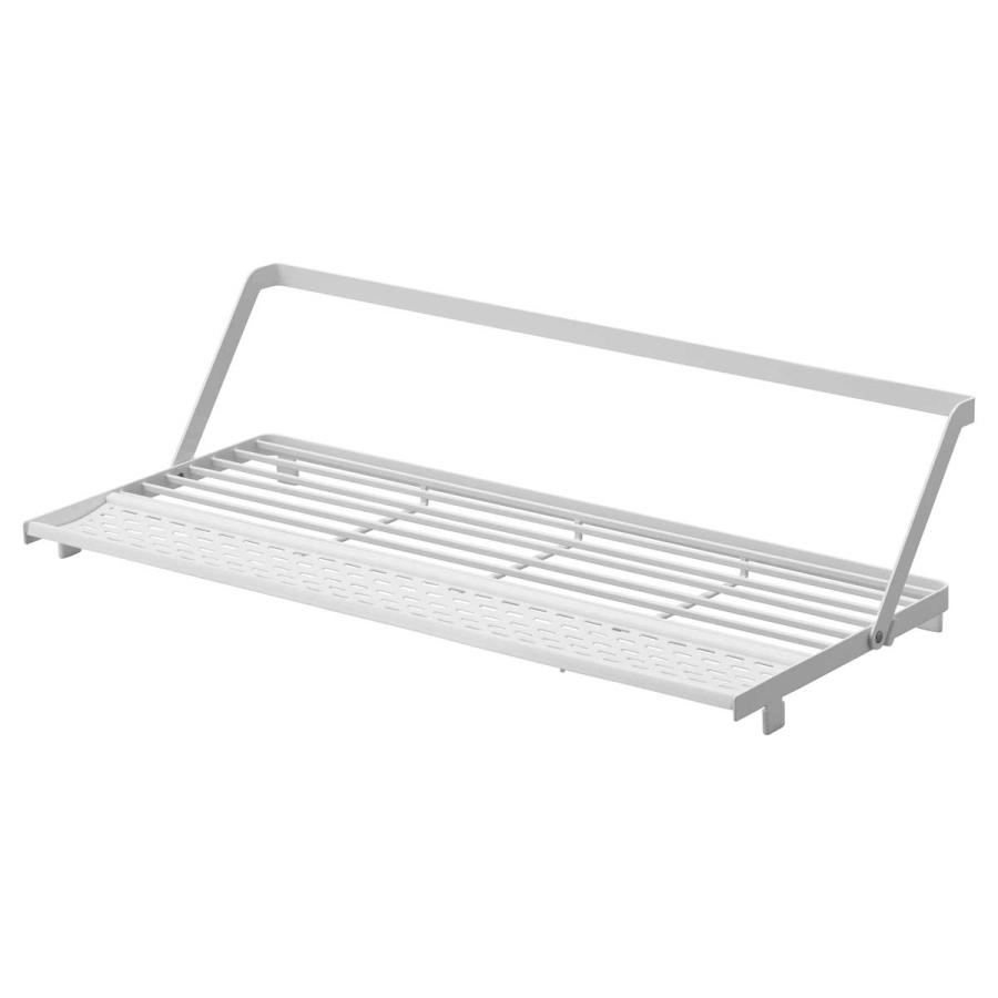 水切りかご tower タワー シンク上スリム水切りラック シリコーントレー付き 折りたたみ 水切りカゴ 水切りラック 山崎実業 正規品 10581 ホワイト | tower | 01