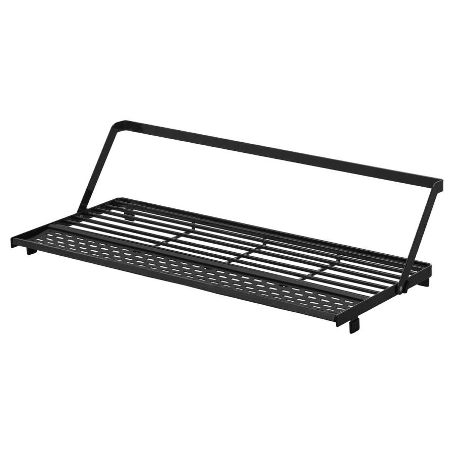 水切りかご tower タワー シンク上スリム水切りラック シリコーントレー付き 折りたたみ 水切りカゴ 水切りラック 山崎実業 正規品 10582 ブラック | tower | 01