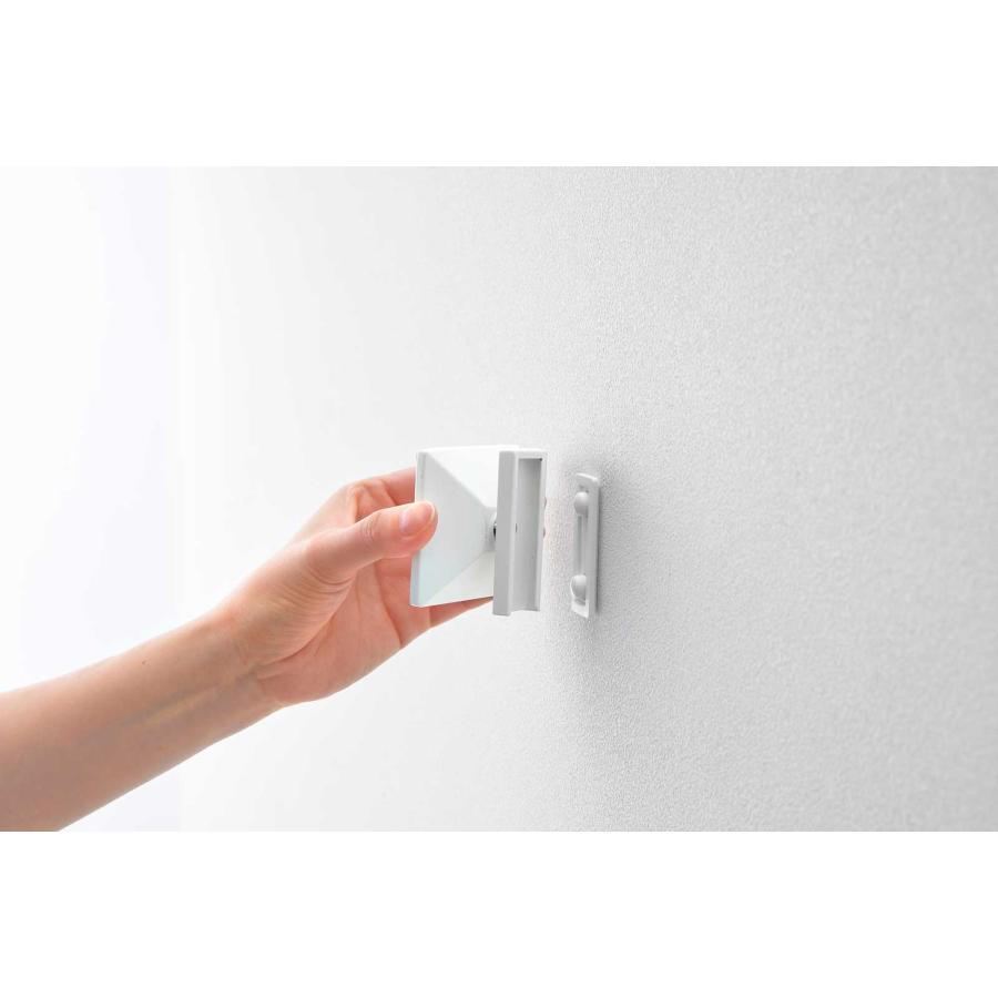 スマホスタンド tower タワー 角度が調節できる壁付けスマホホルダー 壁付け 壁掛け 壁面収納 スマホホルダー 山崎実業 正規品 10434 ホワイト | tower | 04