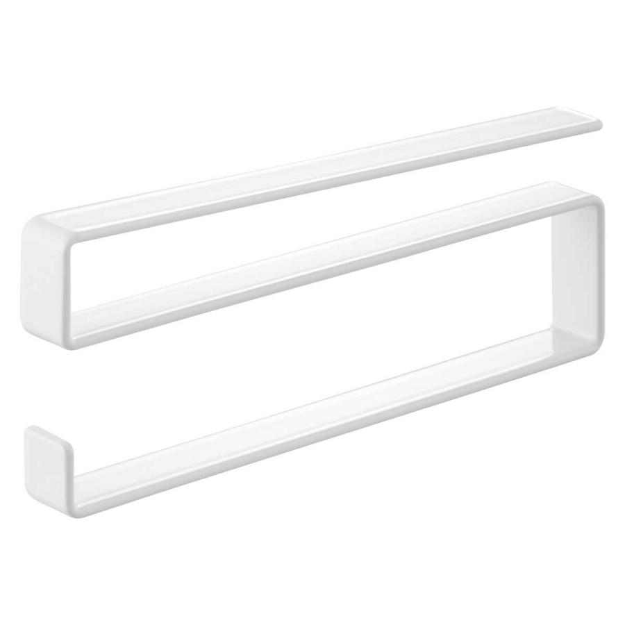 タオル掛け tower タワー 戸棚下タオルハンガー スリム キッチン収納 布巾ハンガー タオルバー 山崎実業 正規品 10501 ホワイト | tower | 01