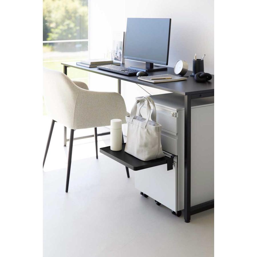 折りたたみ棚 tower タワー シンク扉折り畳み棚 スチール製 キッチン収納ラック 折り畳み棚 シェルフ 山崎実業 正規品 10520 ブラック | tower | 06