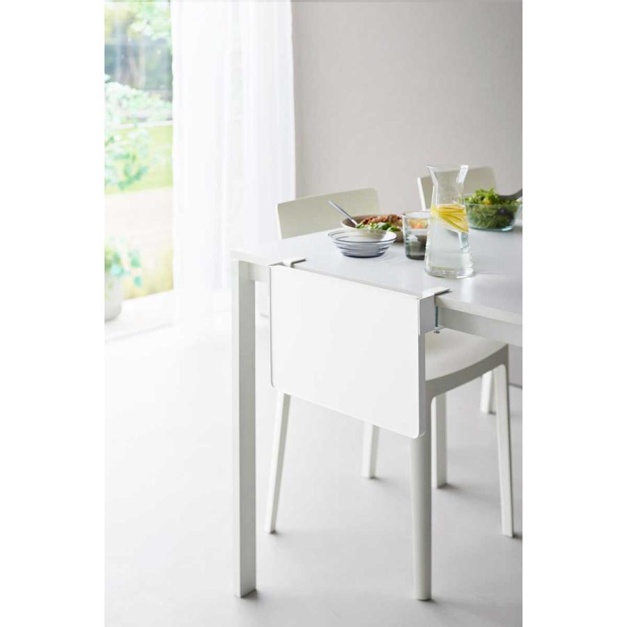 折りたたみ棚 tower タワー テーブル横折り畳み棚 スチール製 キッチン収納ラック 折り畳み棚 シェルフ 山崎実業 正規品 10523 ホワイト | tower | 02