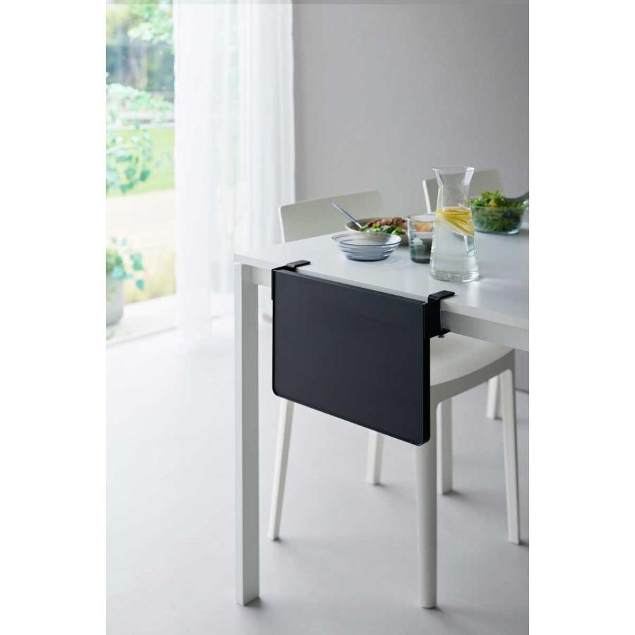 折りたたみ棚 tower タワー テーブル横折り畳み棚 スチール製 キッチン収納ラック 折り畳み棚 シェルフ 山崎実業 正規品 10524 ブラック | tower | 02