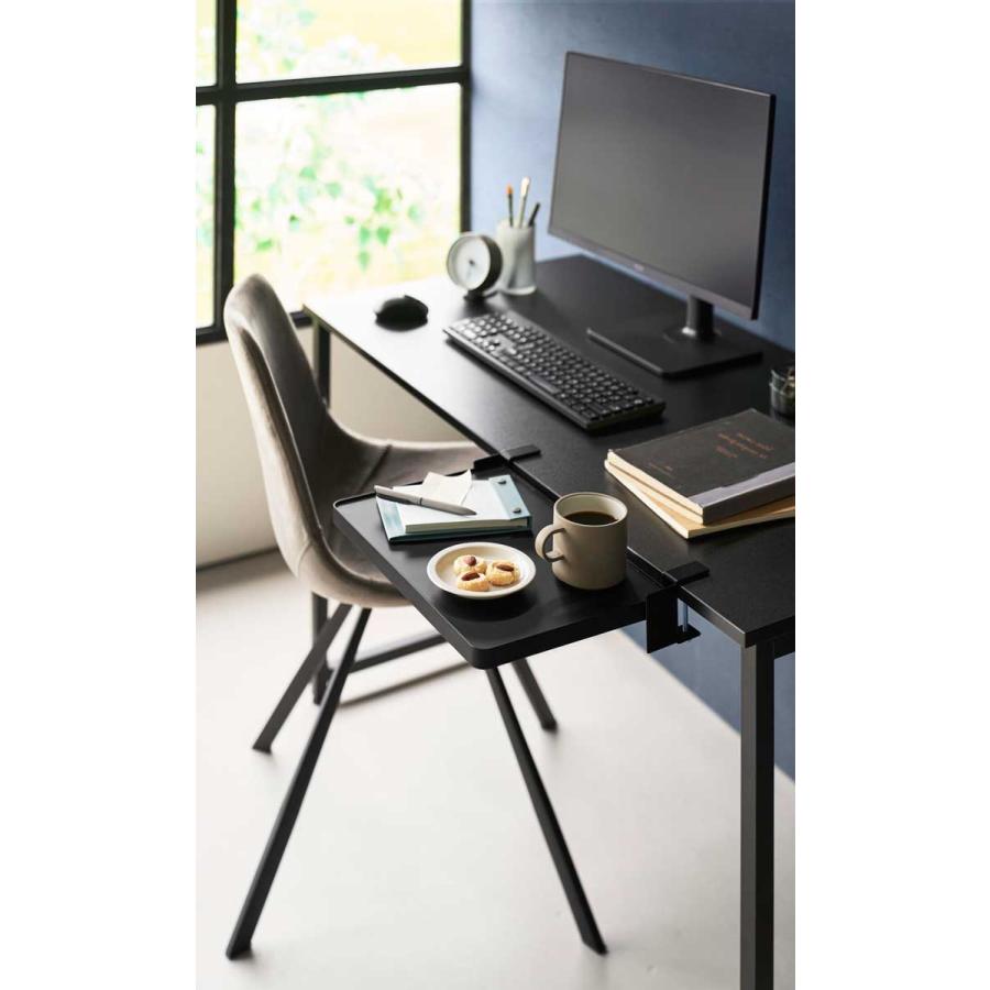 折りたたみ棚 tower タワー テーブル横折り畳み棚 スチール製 キッチン収納ラック 折り畳み棚 シェルフ 山崎実業 正規品 10524 ブラック | tower | 05