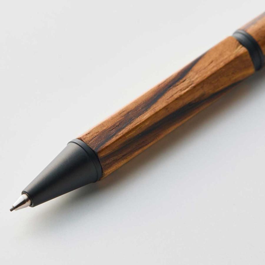 シャーペン Kitera Kitera LIFT+Wood シャープペンシル 0.5mm 天然木 木軸 シャープペン シャープペンシル 紀寺商事 Zebra Wood ゼブラウッド |  | 04
