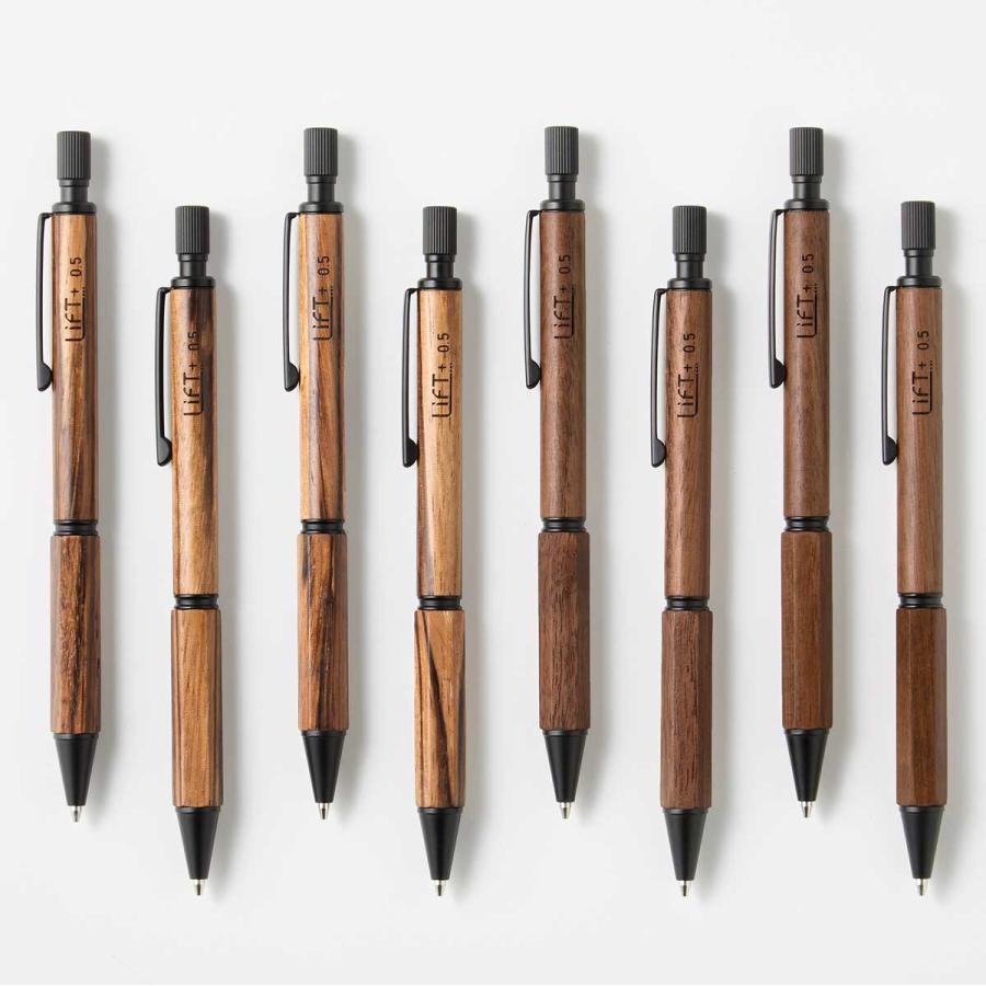 シャーペン Kitera Kitera LIFT+Wood シャープペンシル 0.5mm 天然木 木軸 シャープペン シャープペンシル 紀寺商事 Walnut ウォルナット |  | 06