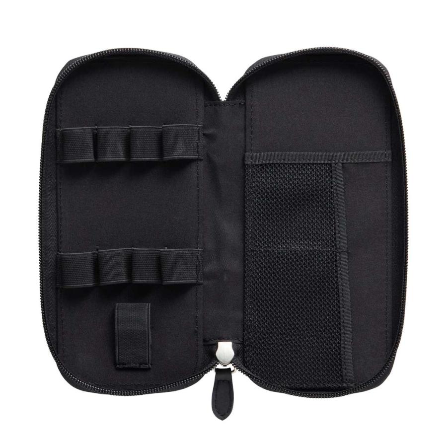 ペンケース Kitera ラウンドジップペンケース 合皮 ラムレザー調 レザー調 紀寺商事 ブラック |  | 02