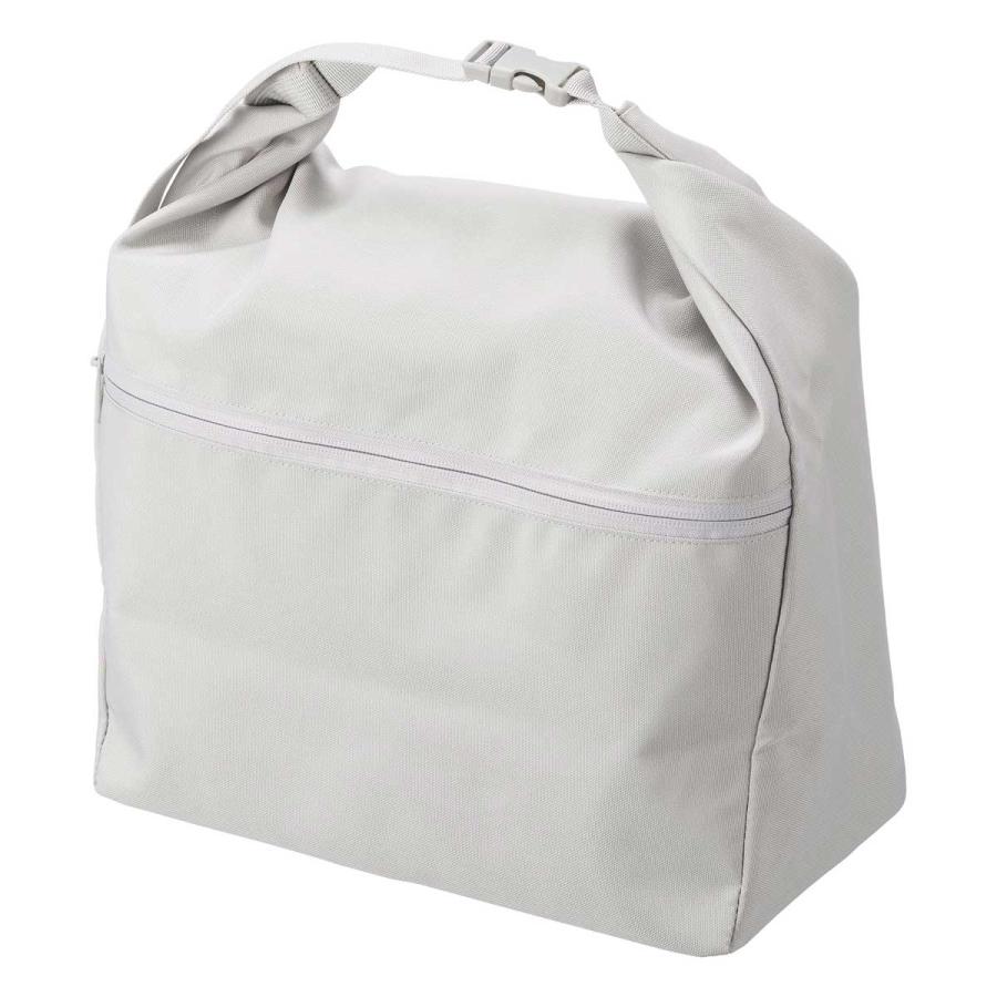 エコバッグ tower タワー 量によって調節できる保冷＆保温ショッピングエコバッグ 保冷保温機能付き 折りたたみ 山崎実業 正規品 10656 ライトグレー | tower | 01