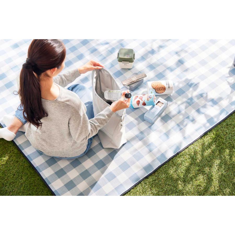 エコバッグ tower タワー 量によって調節できる保冷＆保温ショッピングエコバッグ 保冷保温機能付き 折りたたみ 山崎実業 正規品 10656 ライトグレー | tower | 03