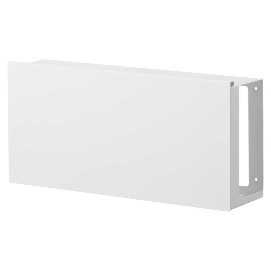 ケーブル収納ケース tower タワー コンセントごと隠せる壁付けケーブルラック コンセントカバー ケーブルボックス 配線整理 山崎実業 正規品 10785 ホワイト | tower | 01