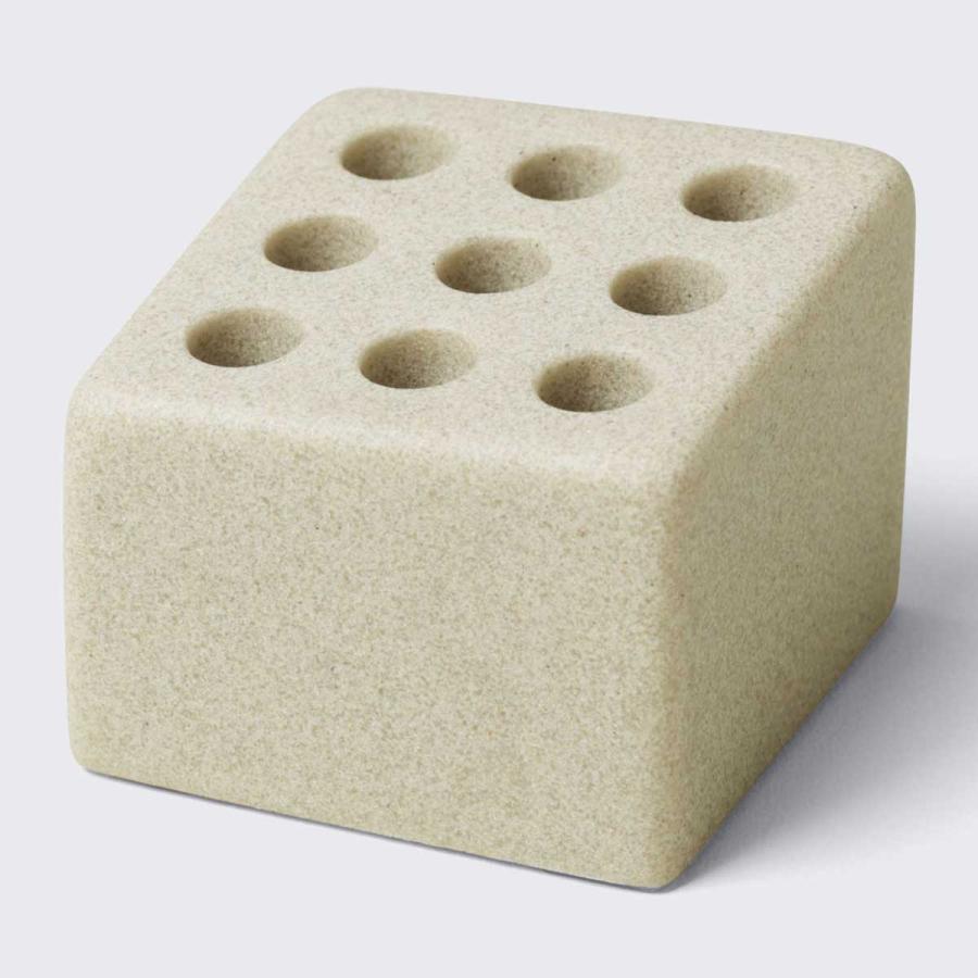 ペン立て ideaco イデアコ Pen cube 9 9本挿し ペンホルダー 正規品 ストーンサンドホワイト | 