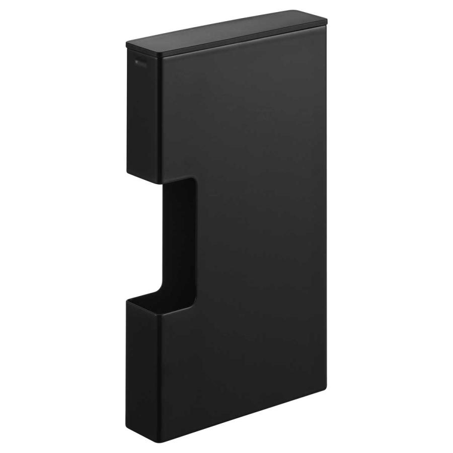 ポリ袋ストッカー tower タワー マグネットスリムポリ袋収納ホルダー S 冷蔵庫横 ポリ袋収納ケース 山崎実業 正規品 10510 ブラック | tower | 01