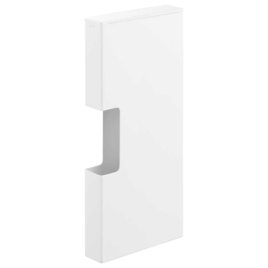 ポリ袋ストッカー tower タワー マグネットスリムポリ袋収納ホルダー M 冷蔵庫横 ポリ袋収納ケース 山崎実業 正規品 10511 ホワイト | tower | 01