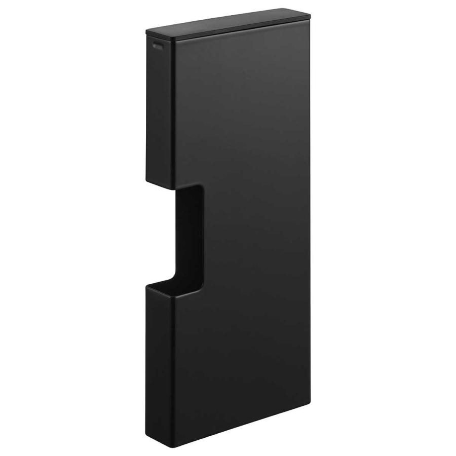 ポリ袋ストッカー tower タワー マグネットスリムポリ袋収納ホルダー M 冷蔵庫横 ポリ袋収納ケース 山崎実業 正規品 10512 ブラック | tower | 01