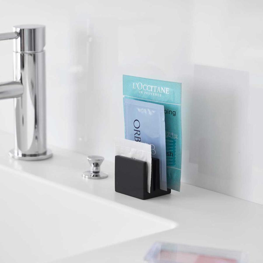 パウチスタンド tower タワー パウチスタンド 化粧品サンプル 洗面グッズ 山崎実業 正規品 10572 ブラック | tower