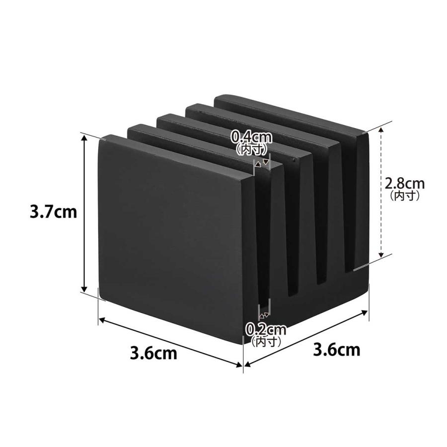 パウチスタンド tower タワー パウチスタンド 化粧品サンプル 洗面グッズ 山崎実業 正規品 10572 ブラック | tower | 05