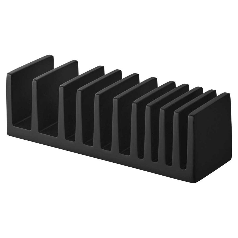 パウチスタンド tower タワー パウチ＆アメニティスタンド 縦型 化粧品サンプル アメニティ収納 洗面グッズ 山崎実業 正規品 10574 ブラック | tower | 01