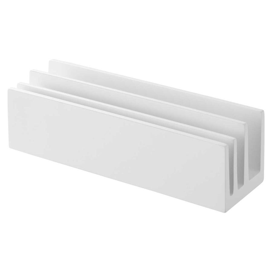 パウチスタンド tower タワー パウチ＆アメニティスタンド 横型 化粧品サンプル アメニティ収納 洗面グッズ 山崎実業 正規品 10575 ホワイト | tower | 01