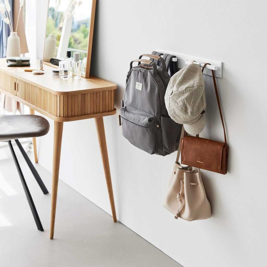 リュックハンガー tower タワー 壁付けリュックハンガー 横型 ランドセル バッグハンガー ハンガーラック 山崎実業 正規品 10577 ホワイト | tower