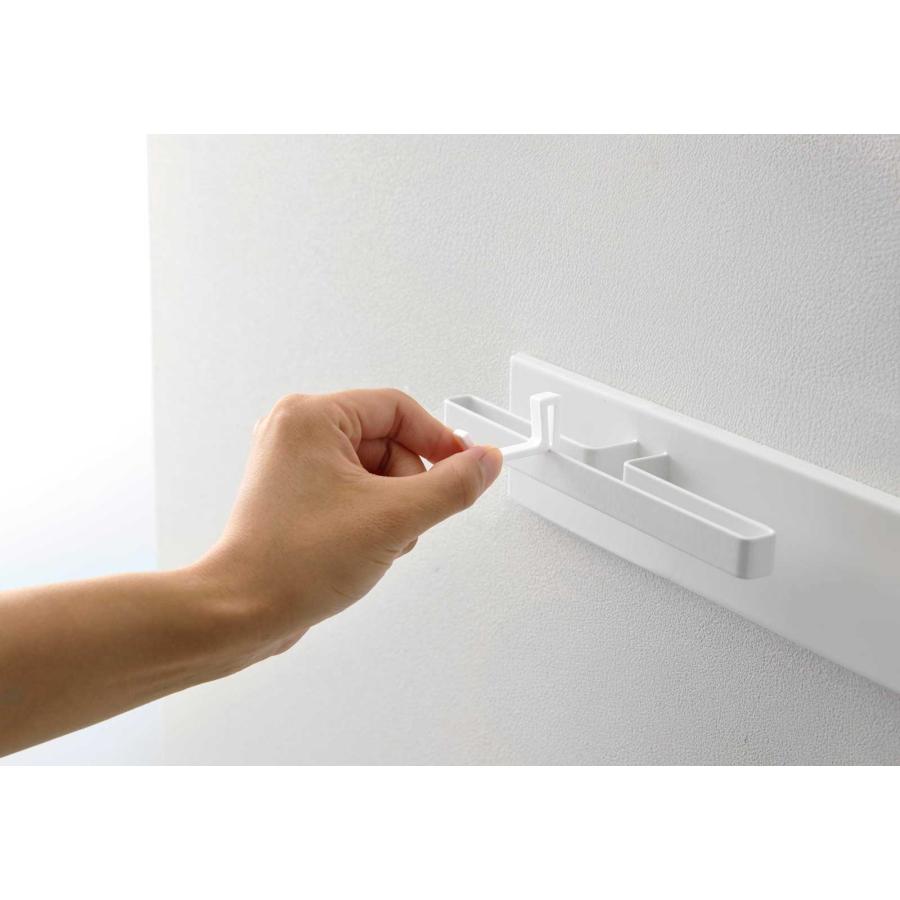 リュックハンガー tower タワー 壁付けリュックハンガー 横型 ランドセル バッグハンガー ハンガーラック 山崎実業 正規品 10577 ホワイト | tower | 05