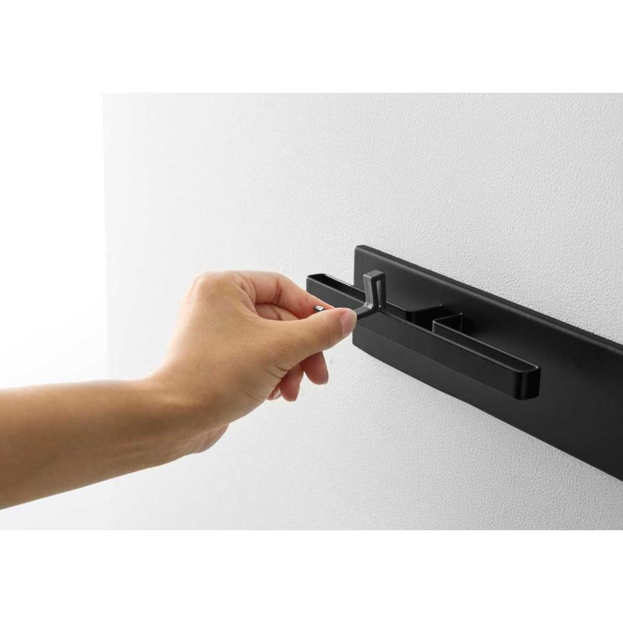 リュックハンガー tower タワー 壁付けリュックハンガー 横型 ランドセル バッグハンガー ハンガーラック 山崎実業 正規品 10578 ブラック | tower | 05