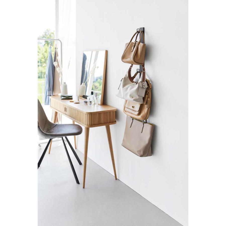 リュックハンガー tower タワー 壁付けリュックハンガー 縦型 ランドセル バッグハンガー ハンガーラック 山崎実業 正規品 10580 ブラック | tower | 03